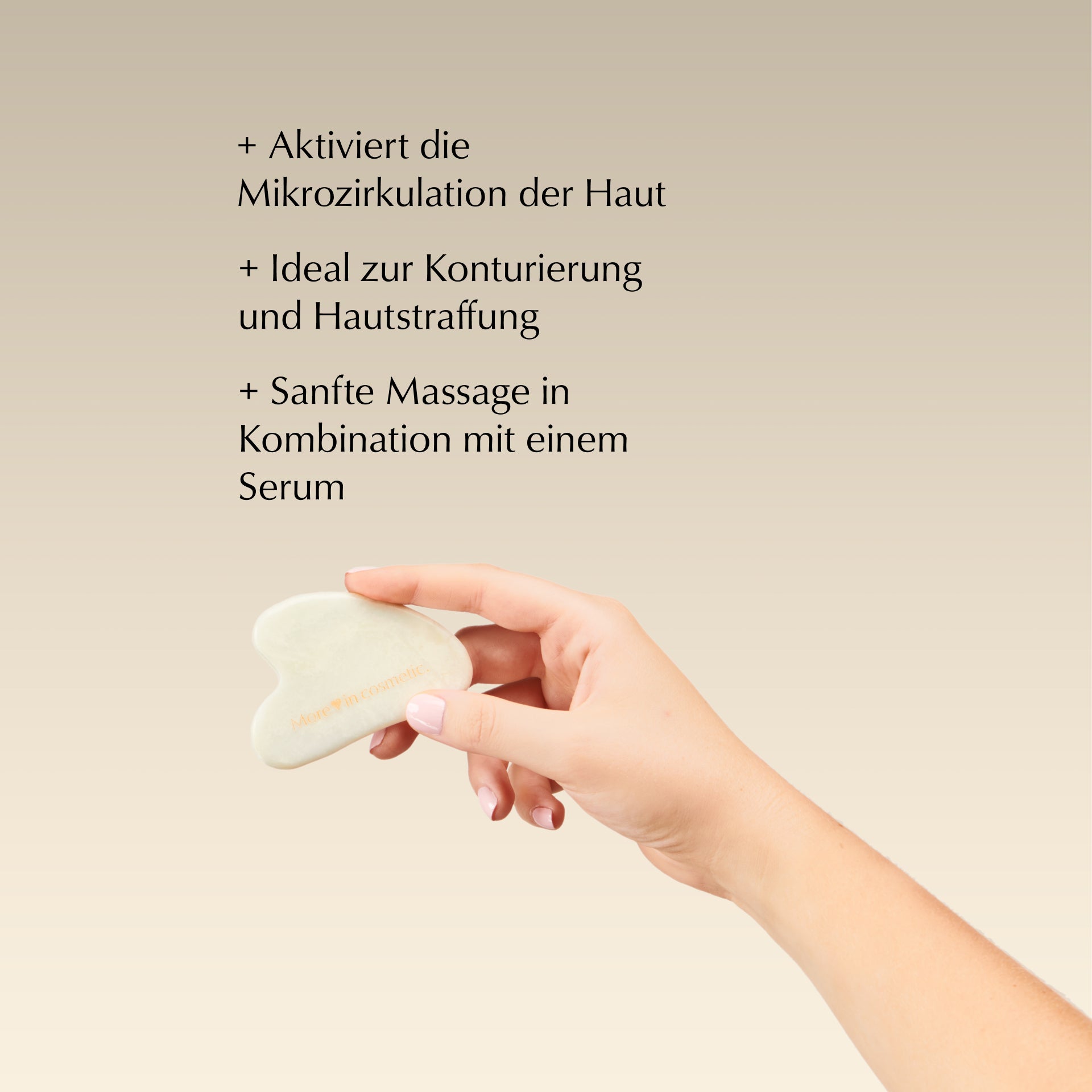 gua sha, Produkt in Hand, HEJ ORGANIC